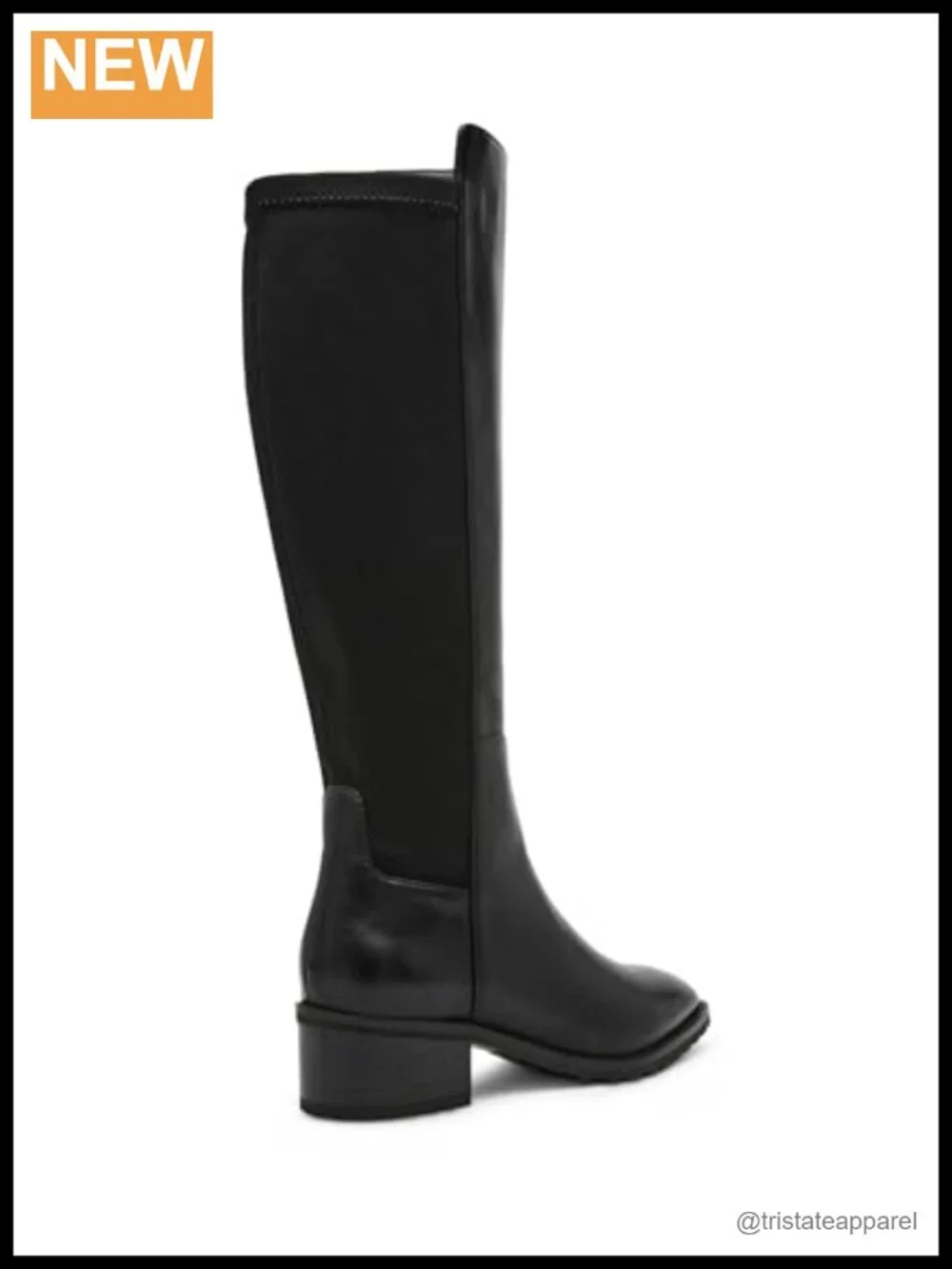 Faux Leather Over the Knee Boots, iFlex Comfort, Block Heel Round Toe Zip
